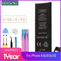 FERISING Phone Battery For Apple iPhone SE 5G 4 4G 4S 5 100% Capacity Cell bateria Batary Original 0 Cycle Replacement Batterie