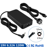 19.5V 6.32A Laptop AC Adapter Charger for ASUS ROG ADP-120RHD FX550I ZX53VW FX502VM FX502V G550JK G551VW G771JM GL553V GL752VW