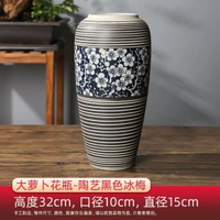 全城热卖 - 家居裝飾品陶藝雕刻水培花瓶幹花仿真花擺件景德鎮陶瓷青花瓷花瓶