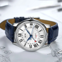 Swiss IW Watch for Men Waterproof Multiple Time Zone Mens SEIKO Mechanical Watches Top Brand Luxury Automatic Wristwatch Reloj
