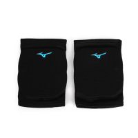 MIZUNO 成人用護膝-一雙入 防撞 排球 美津濃 V2TY800692 黑水藍