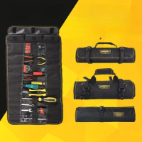 Reel type tool kit, canvas, portable tool bag, hardware tool, electrician bag, delivery to the construction site, tool storage