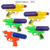 Manual Water Squirt Guns for Kids Water Shooting Toy for Child Summer Water Shooter Toddler Outdoor Pool Beach Toy 5Pcs