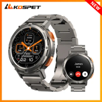 2024 KOSPET TANK T2 Smartwatch Bluetooth Call AMOLED AOD Men's Watch 5ATM Waterproof Sport Fitness Tracker Smart Watches For Men