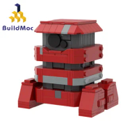 BuildMOC Assemble Building Block Toy B2EMO Waste Picking Robot Mechanical Assembly Model