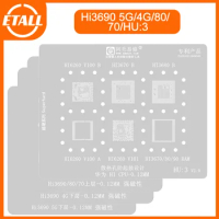 AMAOE BGA Reballing Stencil Steel Mesh For Huawei Mate30Pro Middle-layer Tin-planted Mesh 4G 5G Mainboard Middle-layer