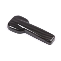 For Ford Ranger Everest 2015+ Car Seat Waist Adjustment Button Cover Trim Sticker Interior Accessories,Carbon Fiber
