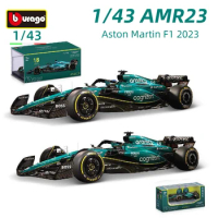 Bburago 1:43 Aston Martin AMR23 F1 Alloy Car Model Formula Racing Diecast Toy 14# Fernando Alonso 2023