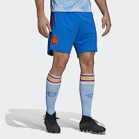 Adidas FEF A SHO [HE2025] 男 足球 短褲 球褲 西班牙國家隊客場 國際版 世足賽 世界盃 藍