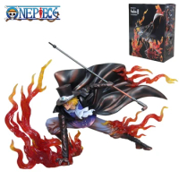 In Stock One Piece IU Resonance Series Fire Fist Sabo Flame Scene Statue Model Ornament Figure Gift