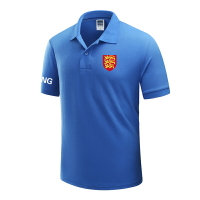 英格蘭England國家隊男裝運動Polo衫足球運動訓練衣服短袖t恤夏季