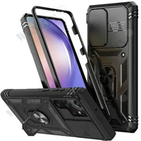 Case For Samsung S24 S23 Ultra Plus FE A15 A25 A34 A14 A54 Heavy Duty with Camera 360 Degree Rotate Kickstand Shockproof Cover