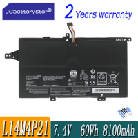 JC New L14S4P21 L14M3P22 L14M4P21 7.4V 60WH 8100MAH Laptop Battery Pack For Lenovo K41-70 K41-80 M41-70 M41-80