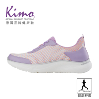 【Kimo】專利足弓支撐-彈韌織面綁帶健康鞋 女鞋(元氣紫 KBDSF189030)