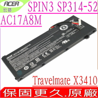 ACER AC17A8M 電池(原廠)-宏碁 Spin 3 SP314-52 電池,SP314-52-30SD,Travelmate X3410 電池,X3410-M,TMX3410-MG,A515-53G,X314-51,TMX314-51