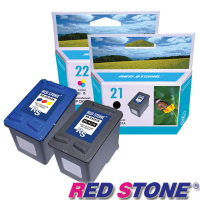 RED STONE for HP NO.21XL+NO.22環保墨水匣(一黑一彩)