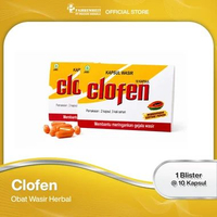 CLOFEN Herbal Wasir Kapsul Ambeien Atasi Benjolan Wasir Dalam Redakan Nyeri dan Perih Saat BAB isi 1