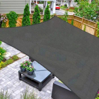 AsterOutdoor Sun Shade Sail Rectangle 16' x 20' UV Block Canopy for Patio Backyard Lawn Garden Outdoor Activities Graphite