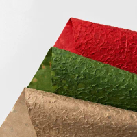 Stone Texture Art Craft Paper Flower Bouquet Wrapping Papers Pure Color Wrinkle Paper Gift Florist Wrapper Flower Diy Christmas
