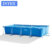 INTEX 28273 4.50m x 2.20m x 84cm swimming pool metal frame rectangular family pool