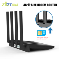 Zbtlink 2.4G 5.8G 4G Router 1000mbps LTE Wifi Wireless Roteador Sim Card WAN LAN CAT4 Modem Work In Europe Russia Pоутер