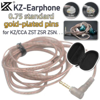 1/2/3/4/5pcs KZ Original Cable High-Purity Copper Twist Earphone Wire For ZS3 ZS4 EDX ZSN ZST ASX EDX ZSX CA4 C12 C16 ZAX C10