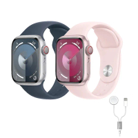 二合一充電線組【Apple】Apple Watch S9 LTE 45mm(鋁金屬錶殼搭配運動型錶帶)
