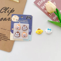 4Pcs ThumbStick Grip Cap Cover For Sony Playstation 5 4 PS5 PS4 PS3 XBOX Switch Pro Game Controller Cinnamoroll Kitty Melody