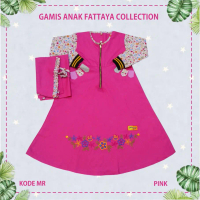 Gamis Anak Fattaya Model R ready stok usia 6-8 Tahun/ Gamis Terbaru/Gamis ngaji anak