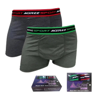 Agree 6603 Celana Dalam Boxer Pria (1box isi 2pcs) / Celana Dalam Laki Laki / Cd Pria Dewasa / CD La