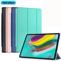 Tablet Case For Samsung Galaxy Tab S5e 10.5 2019 SM-T720 SM-T725 Trifold Magnetic PU Leather Stand Flip Smart Cover