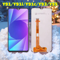 ใช้ได้กับหน้าจอ 6.22 นิ้วของ Allparts สำหรับ Vivo Y91/Y91i/Y91c/Y93/Y95 หน้าจอสัมผัส LCD และตัวตรวจจ