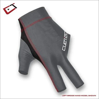 Glove Cuetec Axis / Sarung Tangan Billiard Cuetec Axis Original Left & Right Bridge M Gray