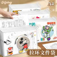 Student Document Storage Bag with Pull Ring, Cartoon Exam Stationery Storage Bag, Wholesale