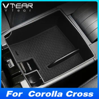 Vtear Car Armrest Storage Box Center Console Interior Styling Container Organizer Accessories Part For Toyota Corolla Cross 2023