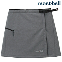 Mont-Bell 登山褲裙/軟殼短褲/登山短褲/冬季刷毛款 Nomad wrap 女款 1105524 GM灰