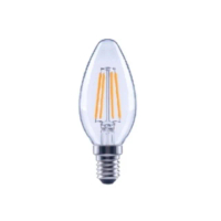 【Osram 歐司朗】4.5W LED 可調光蠟燭型 燈絲燈泡 5入組(E14燈頭規格)