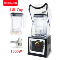 XEOLEO Electric Blender Mixer Commercial Blender Fruit Food Ice Crusher Processor Smoothies Juicer Maker BPA Free 1.8L Jar 1500W