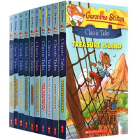 10 Book/set Geronimo Stilton Classic Tales English Story Picture Books for Children Learn English Reading Books for Kids