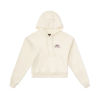 【CONVERSE】Outdoor Graphic 女款 米白色 帽T 口袋 連帽 上衣 長袖 10027076-A01