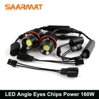belook หลอดไฟ LED Angel Eyes Marker แบบไม่มีข้อผิดพลาด 160W สำหรับ BMW E39 E53 E60 E61 E63 E64 E65 E