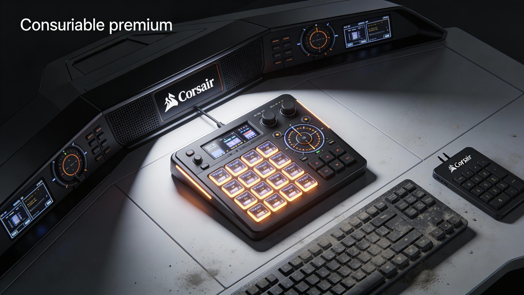 Corsair、Galleon 100 SDを発表：内蔵Stream Deckを備えた350ドルの