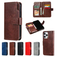 For Poco X3 Pro X5 M4 X 3 NFC Book Case Multi Card Flip Phone Holder Xiaomi Poco X3 Case Poco X 5 M5s 3X F3 Wallet Cover Funda