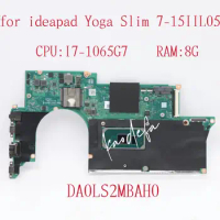 DA0LS2MBAH0 Mainboard For Ideapad Yoga Slim 7-15IIL05 Laptop Motherboard CPU: I7-1065G7 UAM RAM:8G FRU:5B20S43971 100% Test OK