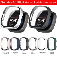 Protective Case For Fitbit Versa4/sense2 Screen Protector Case Silicone Smart Watch Accessories Watch Protective Case Watch Case