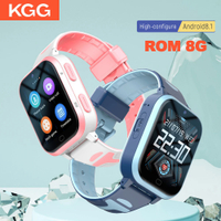 KGG 4G GPS Smart Watch Kids with ROM 8GB Video Call Call Back Monitor Alarm Clock Phone Android Watch Children Smartwatch.