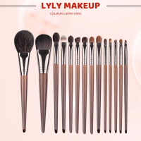 Bộ 14 cọ OVW cao cấp chất lông thú lông dê mềm mại bám phấn dùng chuyên nghiệp