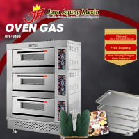 Gas Baking Oven RFL 36SS-Gas Oven 3Deck 6Tray Getra Garansi Resmi