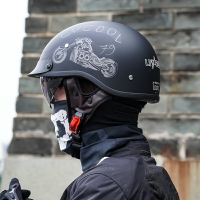 3C認證復古半盔摩托車頭盔男夏季電動車安全帽女哈雷電瓶機車太子