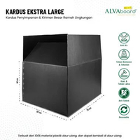 ALVAboard Kardus XL (Heavy Duty), Box Kardus Besar dan Kuat, Ukuran 70 x 50 x 40 Cm AB-XL-HANDLE